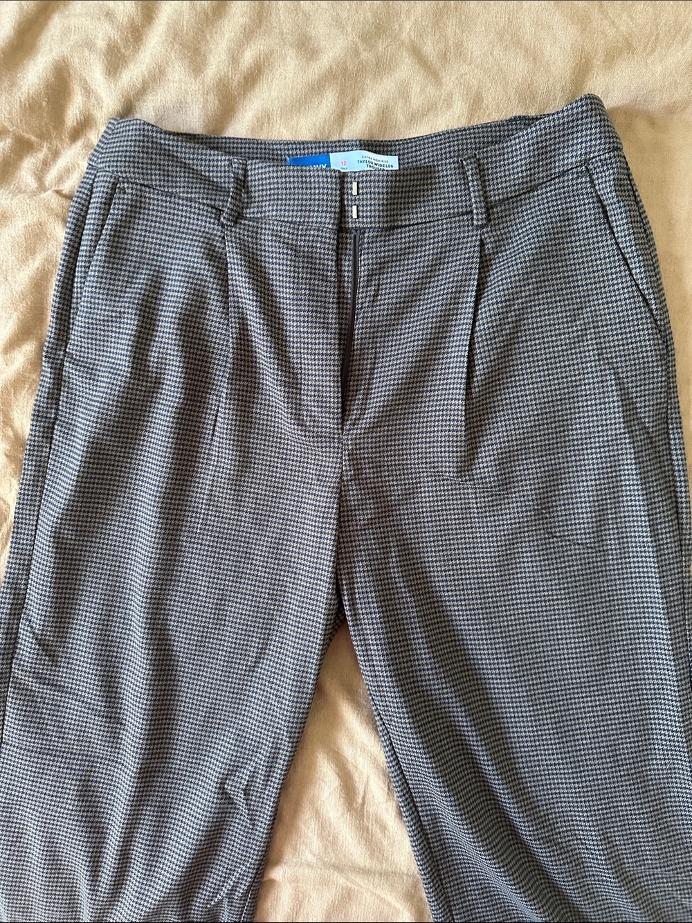 Old Navy Brown/Black Houndstooth Wide Leg Trousers